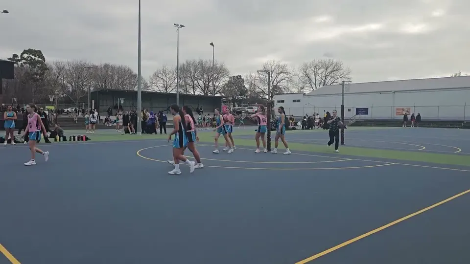 Netball game footage